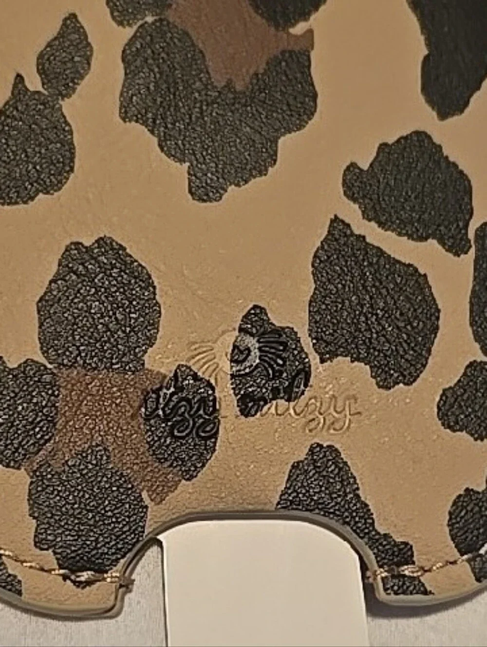 Itzy Ritzy Leopard Print Hand Sanitizer Holster - Beige & Black